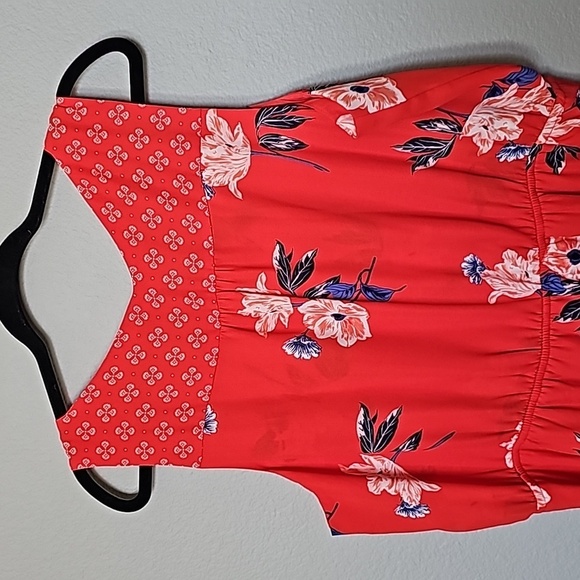 Maurices XXL Tomato Girl Summer mixed pattern floral sleeveless dress - Picture 7 of 9